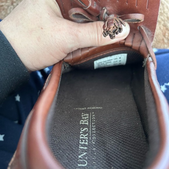 HUNTERS BAY TASSEL LEATHER LOAFERS 10 - Picture 6 of 7